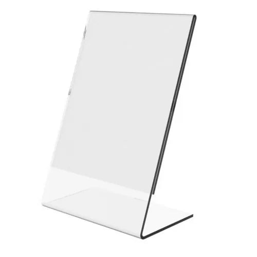 A5 Acrylic Display Stand | Clear Acrylic Sign Holder for Menus, Promotions, and Retail Displays - Yalla Printing