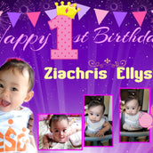 Personalized Photo Birthday Banner" - Highlight Your Child's Special Day! - Yalla Printing