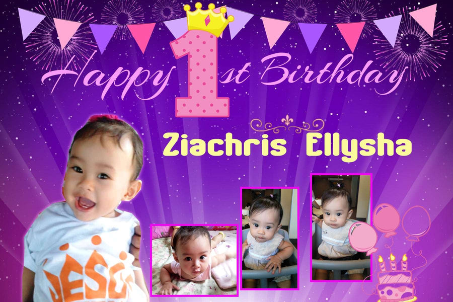Personalized Photo Birthday Banner" - Highlight Your Child's Special Day!