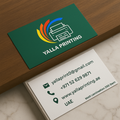 Elevate Your Business Identity with Premium Matt Laminated Business Cards – 350 GSM | Free Design & Fast Delivery UAE – Yalla Printing