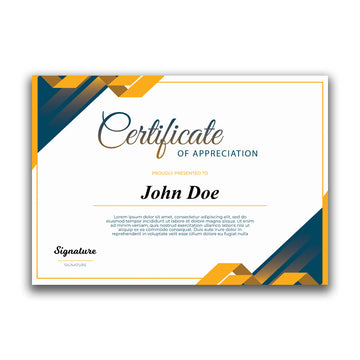 Custom Design A4 Certificate – Personalized for Awards, Events, and Achievements