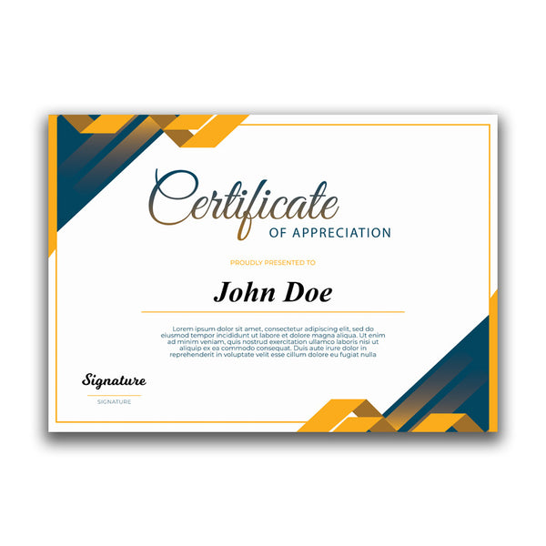 Custom Design A4 Certificate – Personalized for Awards, Events, and Achievements