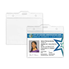 Custom Printed Clear Plastic Id Card Holder | Logo Branding Corporate Gift | UAE Delivery | Yalla Printing UAE