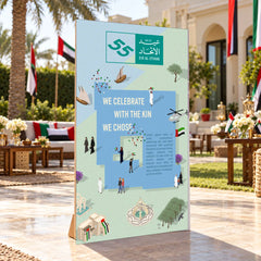 UAE National Day Kin We Chose Stand Board – Mint – view 3
