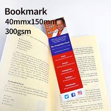 Double-Sided Bookmark (4x15 cm) Custom Design – Premium Quality | Personalized Bookmarks for Corporate Use, Marketing & Promotional Communication | Yalla Printing