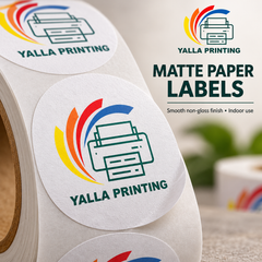 Matte Paper Labels — Yalla Printing product image
