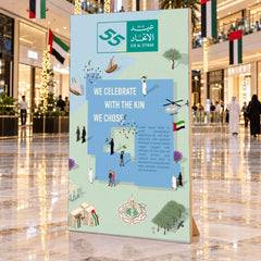 UAE National Day Kin We Chose Stand Board – Mint – view 2