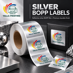 Silver BOPP Labels — Yalla Printing product image 4