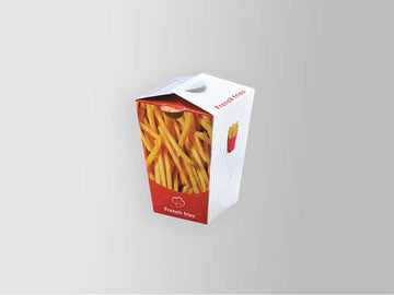 French Fries Box – Food Grade, 250 GSM, 4-Color, 1-Side Varnish (7.5x7.5x11 cm) | Yalla Printing