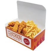 Fried Chicken Box  – Food Grade, 250 GSM, 4-Color, 1-Side Varnish (11x10x6 cm) | Yalla Printing - Yalla Printing