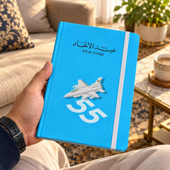 UAE National Day Air Force Jet Hardcover Diary – Sky Blue – view 2