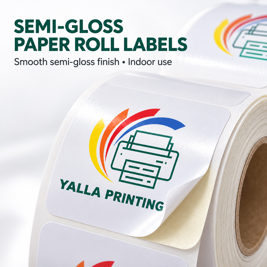 Semi-Gloss Paper Labels — Yalla Printing product image