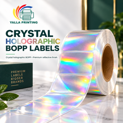 Crystal Holographic BOPP Labels — Yalla Printing product image 3