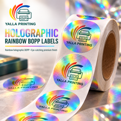 Holographic Rainbow BOPP Labels — Yalla Printing product image 2