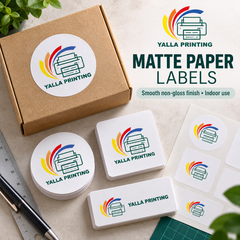 White Polypropylene Labels — Yalla Printing product image