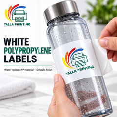 White Polypropylene Labels — Yalla Printing product image 3