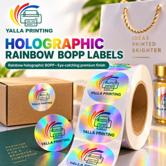 Silver Brushed PET Labels — Yalla Printing product image 5