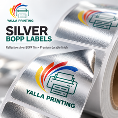 Silver BOPP Labels — Yalla Printing product image 2