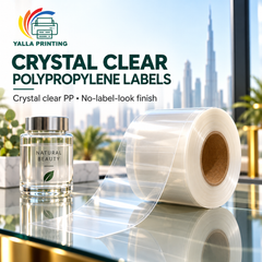 Crystal Clear Polypropylene Labels — Yalla Printing product image 3