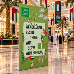 UAE National Day Serve with Honour Stand Board – Green – view 2
