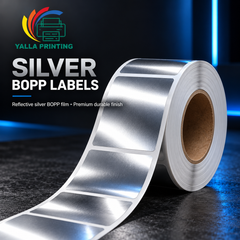 Silver BOPP Labels — Yalla Printing product image 5