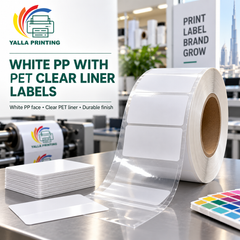 Fluorescent Green Paper Labels — Yalla Printing product image 4