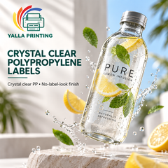 Crystal Clear Polypropylene Labels — Yalla Printing product image 4