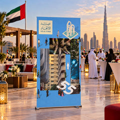 UAE National Day City and Heritage Roll-Up Banner – Blue