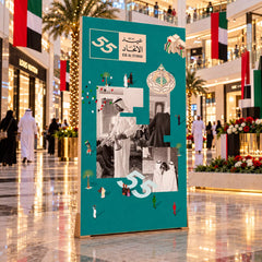UAE National Day Heritage Photo Collage Stand Board – Teal – view 2