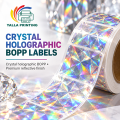 Crystal Holographic BOPP Labels — Yalla Printing product image 2