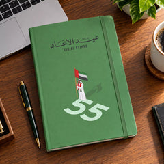 UAE National Day Flag Bearer Hardcover Diary – Green – view 2