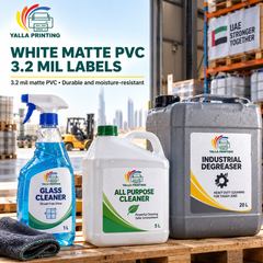 White Matte PVC 3.2 mil Labels — Yalla Printing product image 6
