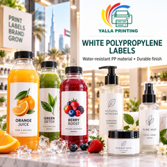 Fluorescent Yellow Paper Labels — Yalla Printing product image 3