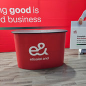 Custom Branded Pop-Up Table – Portable, Full-Color Display Counter for Trade Shows and Events | Yalla Printing