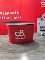 Custom Branded Pop-Up Table – Portable, Full-Color Display Counter for Trade Shows and Events | Yalla Printing