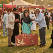 UAE National Day Female Foam Board Cutout – 153 × 100 cm | Custom 54th Eid Al Etihad Selfie Standee | Yalla Printing UAE