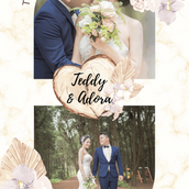 Elegant Gold Marble Wedding Anniversary X-Stand Banner - Timeless Celebration Decor - Yalla Printing