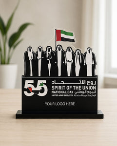 Spirit of the Union Acrylic Table Top 25x35cm | Customized UAE National Day Desk Sign – Yalla Printing UAE
