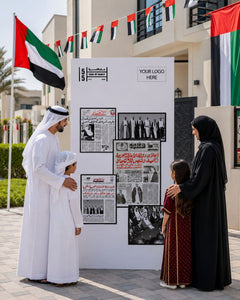 Martyrs’ Day Memory Wall Backdrop 180x120cm | Customized UAE Commemoration Day Standee – Yalla Printing UAE