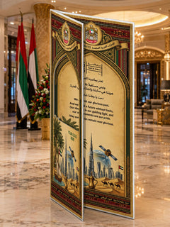 UAE National Day 2026 Open Book Heritage Selfie Stand – Yalla Printing UAE