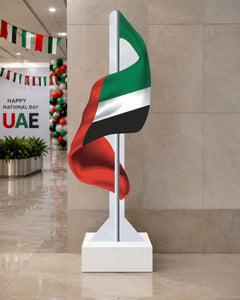 UAE National Day 2026 Flag Cutout with Base Stand – Yalla Printing UAE
