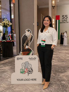 UAE National Day 2026 Falcon Heritage Character Cutout – Yalla Printing UAE