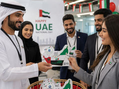 UAE National Day 2026 Die-Cut Card with Badge – Yalla Printing UAE
