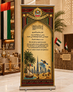 UAE National Day 2026 Roll-Up Banner – Design 1 (85x200cm) – Yalla Printing UAE