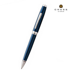 Custom Printed Cross Coventry Blue Lacquer with Polished Chrome Appointments Ballpoint Pen (Blue Ink) – Personalized Cross Coventry Blue Lacquer with Polished Chrome Appointments Ballpoint Pen (Blue Ink) | Yalla Printing, Dubai UAE