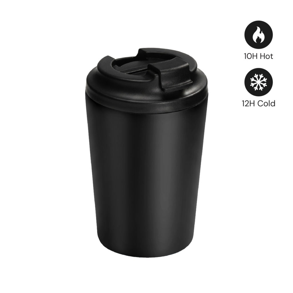 MILOS - Hans Larsen Double Wall Coffee Mug 350 ml - Black