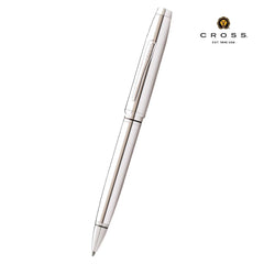 Custom Printed Cross Coventry Polished Chrome Ballpoint Pen (Blue Ink) | Logo Branding Corporate Gift | UAE Delivery | Yalla Printing UAE