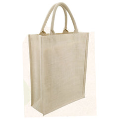 Custom Printed Eco - Neutral Jute Shopping Bag - Vertical | Exhibitions, Conferences, Corporate Events | Yalla Printing UAE