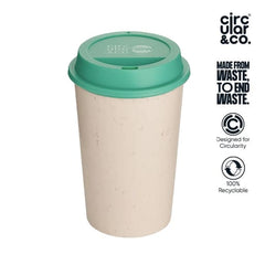 Mugs – Circular NOW Cup 12oz Cream & Happy Mint | Custom Packaging Printing | Free Design Support | Yalla Printing UAE