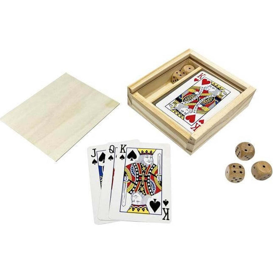Custom Printed VIGO -eco-neutral 2-in-1 Wooden Games Box